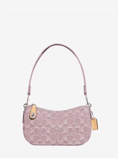 Сумка COACH Swinger Shoulder Bag In Signature Monogram Denim Medium